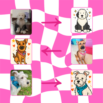 Playera con ilustración de tu mascota