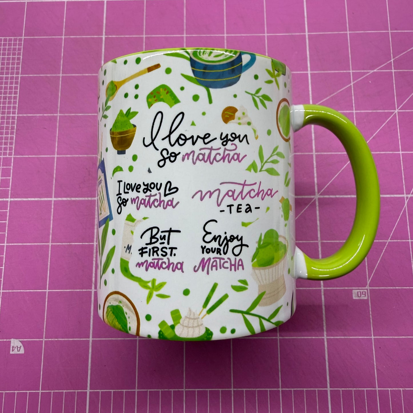 Taza I love you so matcha